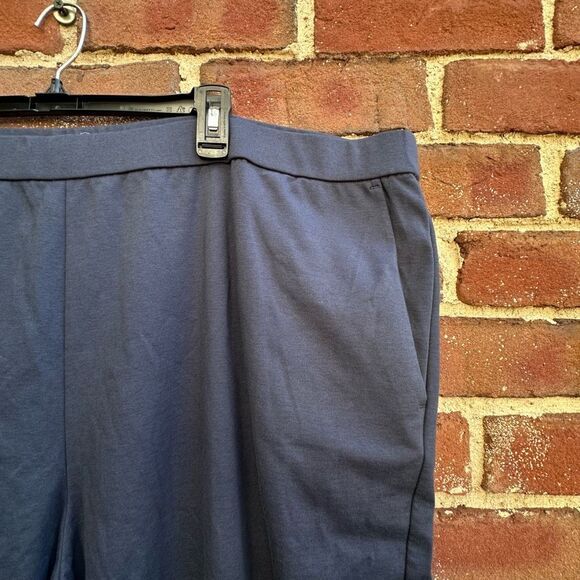 Eileen Fisher $218 Washable Flex Ponte Wide-Leg Pant In Ocean Blue 3X NEW - Picture 5 of 9